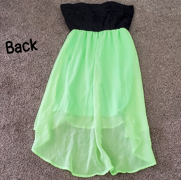 💜Strapless Asymmetrical Dress - Picture 2 of 5